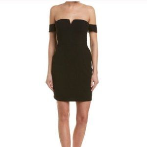 Aidan Mattox Black Strapless Cocktail  Dress Sz 10